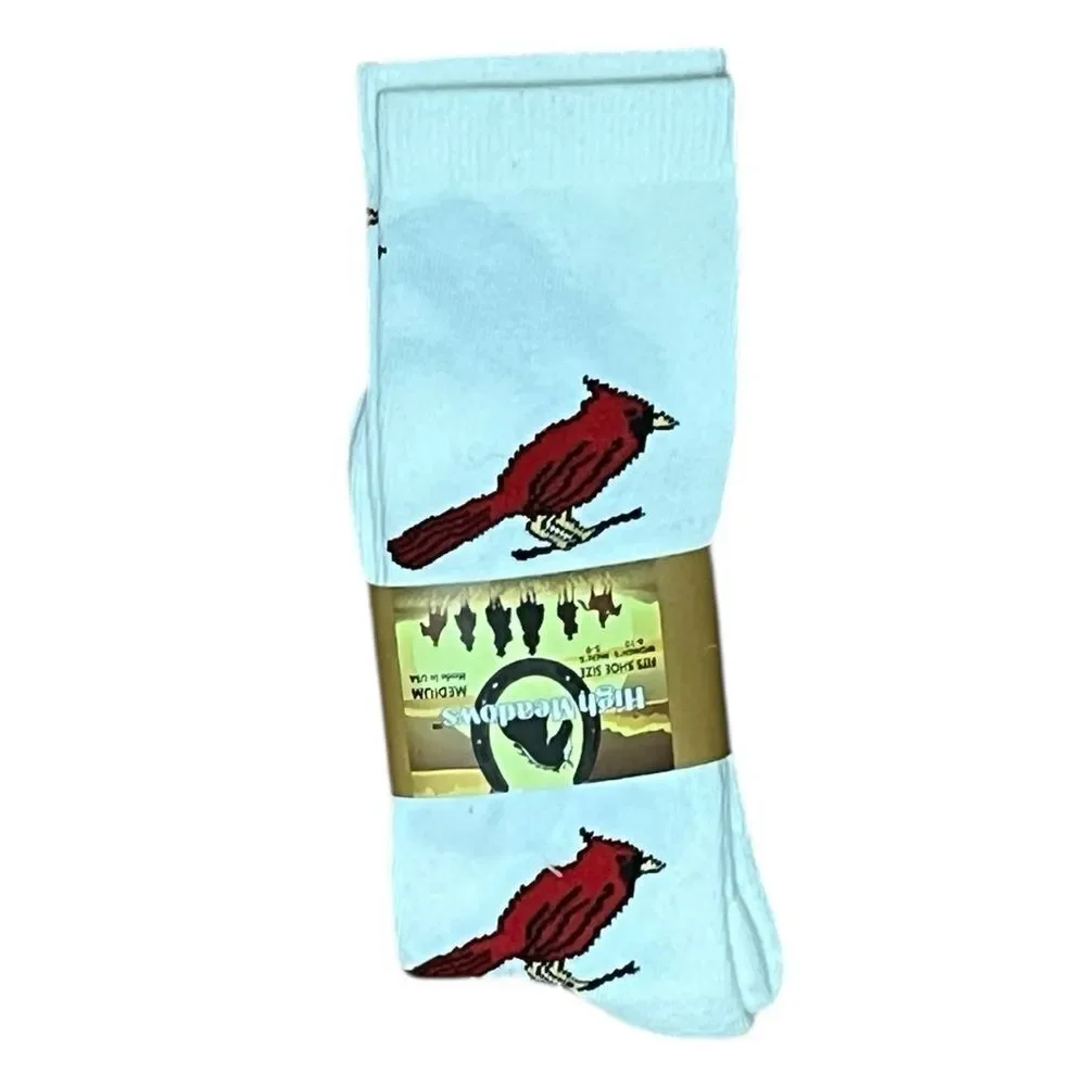 High Meadows Women’s Cardinal Socks, Size‎ M, NWT